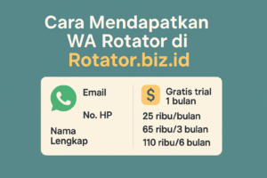 Cara Mendapatkan WA Rotator di Rotator.biz.id dengan Mudah dan Resmi