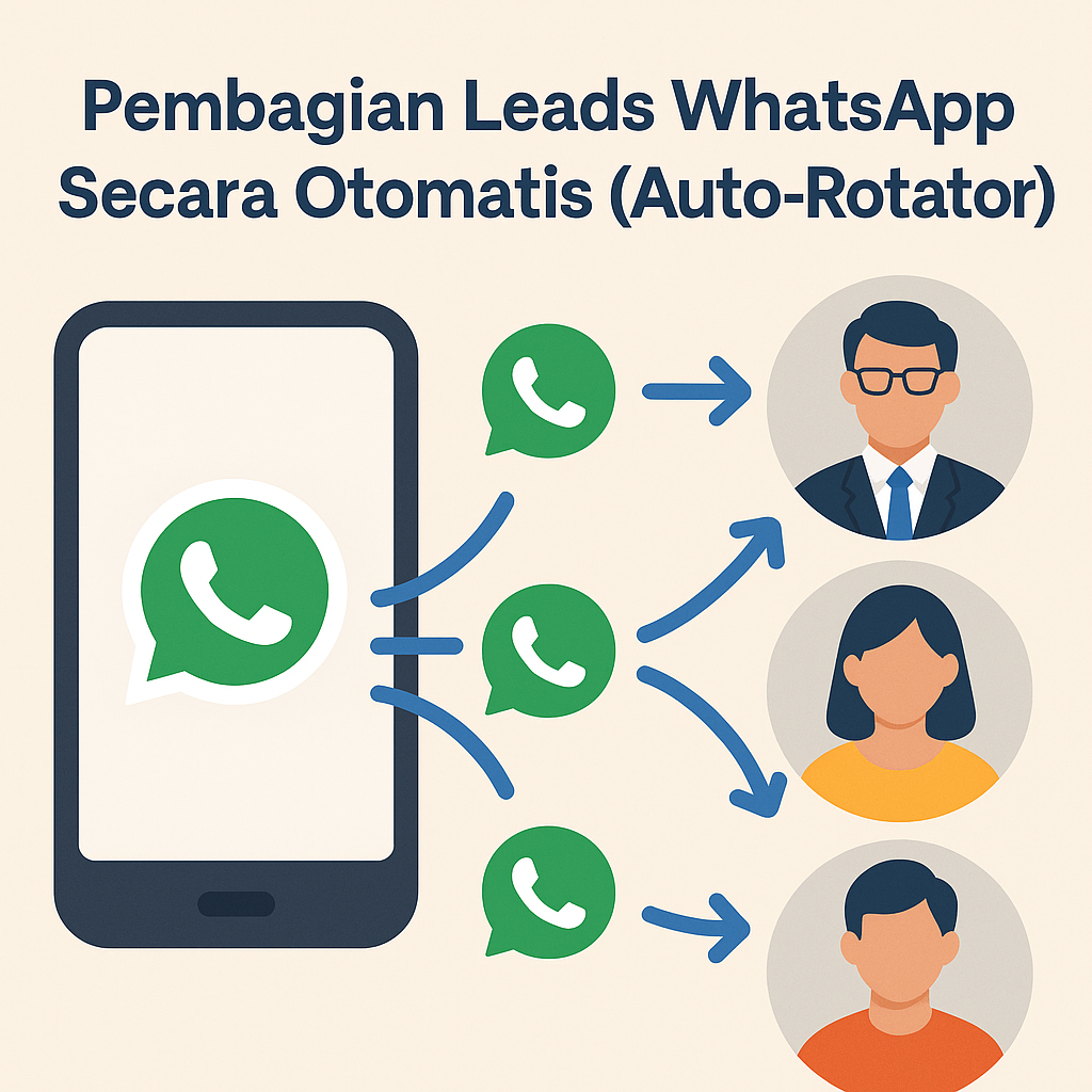 Pembagian Leads WhatsApp Secara Otomatis (Auto-Rotator)