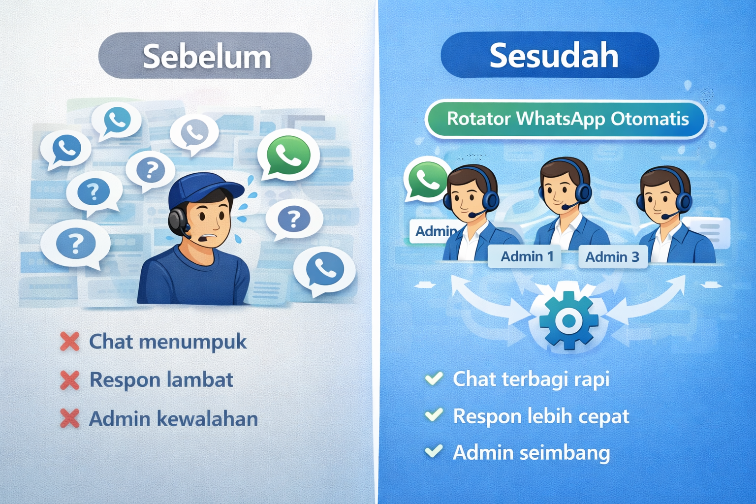 Cara Membagi Chat WhatsApp ke Banyak Admin