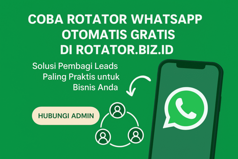 Coba Rotator WhatsApp Otomatis Gratis di Rotator.biz.id