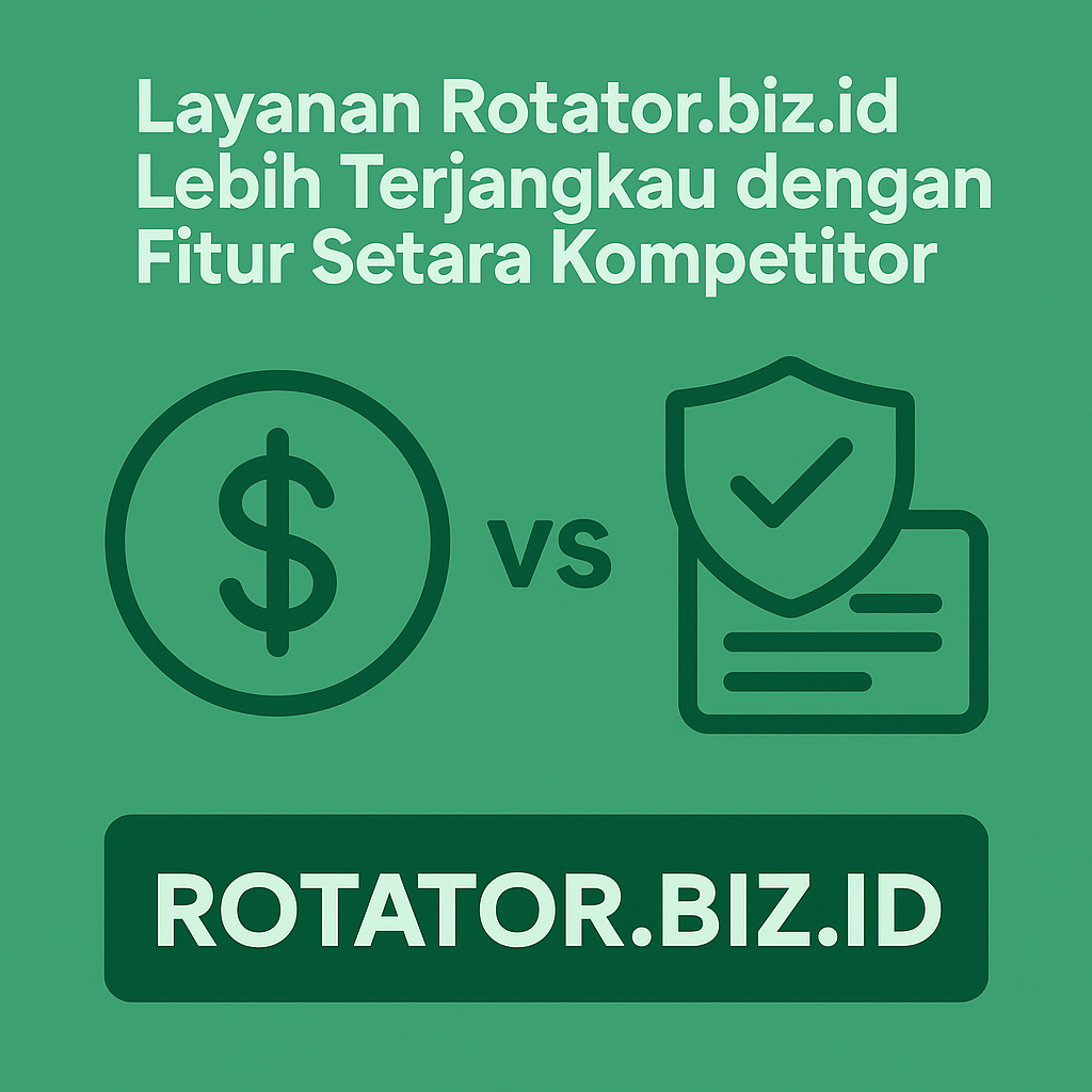 Layanan Rotator.biz.id Lebih Terjangkau dengan Fitur Setara Kompetitor