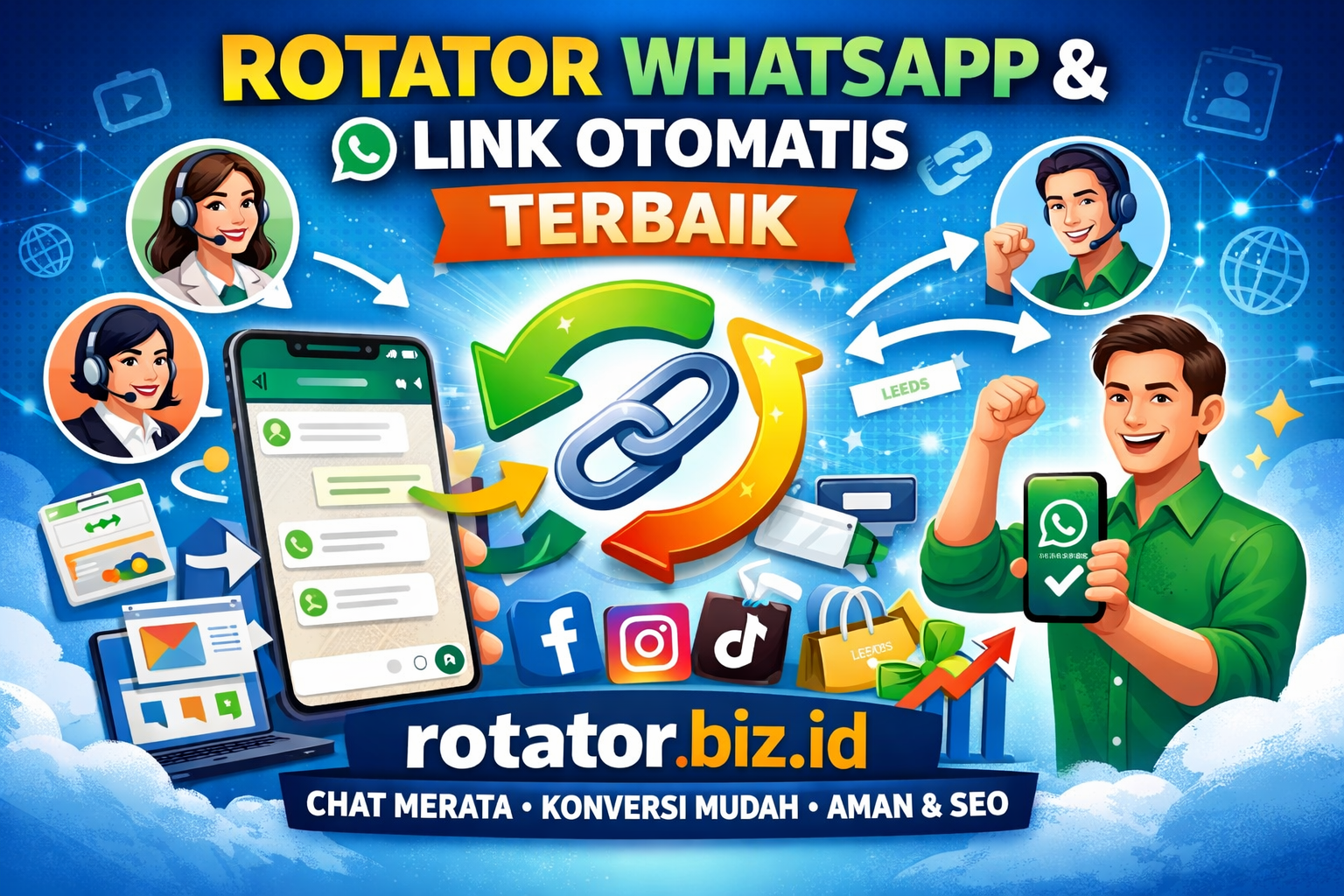 Apa Itu rotator.biz.id? Rotator WA dan LINK Otomatis